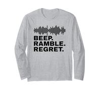 Beep Ramble Arrepentimiento Humor para el Día del Mensaje de Respuesta Inane Manga Larga