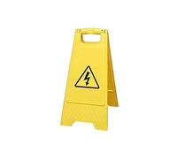 BEEPER - Caballete, señal, señalización • Amarillo • Plástico • Adhesivo de riesgo eléctrico • 1 unid