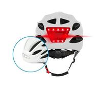 BEEPER - Casco con LED Delantero y Trasero para Bicicleta, Bicicleta de montaña, Patinete eléctrico, ME134