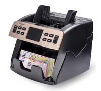 beeplo b8000 | Contadora Totalizadora y Detector de Billetes Euro | Detección 100% Fiable | Pantalla LCD a Color | Totaliza 8 Divisas, Incluido USD | Garantía 4 Años