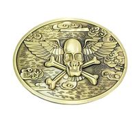 Beer Belt Buckle - Funny Ghost Pattern Water Cup Clip, Portable Hands Free Beer Belt Holder, 10.2x8x4cm Bracket Size + Fold Down Drink Support Ring, Die Cast Zinc Alloy Metal- For Men BBQ Grilling