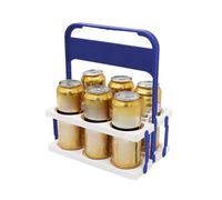 Beer Bottle Holder Carrier, Colorful Drinking Organizer, Plegable Mix-Up Color Beer Basket, 10,24 x 7,09 x 12,2 pulgadas, Perfect for Outdoor, Barbacoa, comedor habitación, hotel y uso en casa