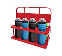 Beer Bottle Holder, Portable Beverage Box, 8 Pack Beer Buckets, Foldable Cup Holder, Reusable Beer Carrier, 8 Beers Carrier, Beer Carrier for Bottles, Portable Beer Holder, Beverage Carrier Box, rojo