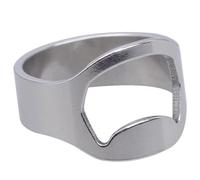 Beer Bottle Opener Ring - Jewelry Ring Bottle Opener,Convenience Fashion Jewelry Beeer Openers Rings, Fashionable Functionality Beer Bar Tool, Stainless Steel Rings Can Openers For Men Women