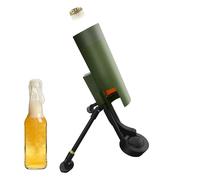 Beer Bottles Mortar Bottle Opener Novelty Cap-Launching, Funny 51mm Mortar-Design Hands-Free Push Down Beer Bottle Opener for Bar Party