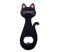 Beer Can Opener - Stainless Steel Cute Cat Shape Magnetic Back Beer Opener | Soft Wrapped Household Kitchen Supplies, Creative Portable Fridge Magnets For Kitchen Cabin Bar