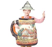 Beer Costume, Classic Glass Outfit, Adult Jumpsuit, Comfortable Breathable Design, for Party Events, Oktoberfest, Cosplay Fun, Women, Men, Kids, Boys, Girls, Group Wear