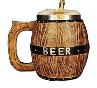 Beer Cup | 550ml With Handle Stainless Steel Rustic Drinkware | Large Beer Stein Mug Tea Cup | For Home Kitchen Bar Restaurant Camping Party Birthday Coffee Juice Water