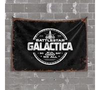 Beer Decor Battlestar Galactica: So Say We All. Tapiz para decoración de puerta de habitación, decoración de cerveza para cueva de hombre (100 x 150 cm)