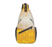Beer Foam Chef Pizza Crossbody Bag, para Hombres y Mujeres Sling Chest Cross Body Bag, Utilizado para el Ocio y los Viajes