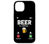 Beer Is Calling, divertida pantalla de teléfono, Call from Beer Design Carcasa para iPhone 14