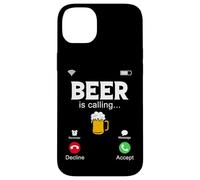 Beer Is Calling, divertida pantalla de teléfono, Call from Beer Design Carcasa para iPhone 14 Plus
