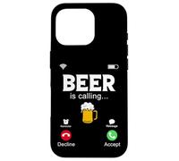 Beer Is Calling, divertida pantalla de teléfono, Call from Beer Design Carcasa para iPhone 16 Pro