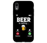 Beer Is Calling, divertida pantalla de teléfono, Call from Beer Design Carcasa para iPhone XR