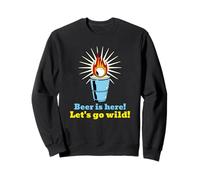 Beer Is Here Let's Go Wild (Fiesta) (Gráfico de Beer Pong) Sudadera