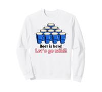 Beer Is Here Let's Go Wild (Fiesta) (Gráfico de Beer Pong) Sudadera