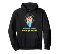 Beer Is Here Let's Go Wild (Fiesta) (Gráfico de Beer Pong) Sudadera con Capucha