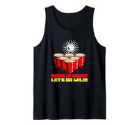 Beer Is Here Let's Go Wild (Gráfico de Beer Pong) Camiseta sin Mangas