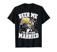 Beer Me I'm Getting Married - Funny Groom Bachelor Party Camiseta gráfica económica, Hombre, Negro, M