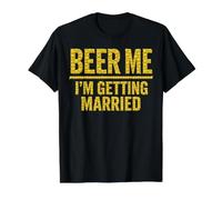 Beer Me I'm Getting Married - Funny Groom Bachelor Party Camiseta gráfica económica, Hombre, Negro, M