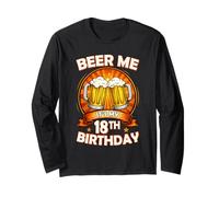 Beer Me It's My 18th Birthday 18 Years Old Party Celebration Manga Larga
