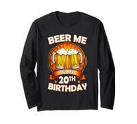 Beer Me It's My 20th Birthday 20 Years Old Party Celebration Manga Larga