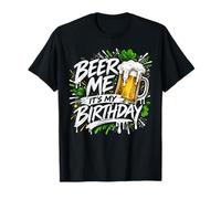 Beer Me It's My Birthday Fiesta de trébol del Día de San Patricio Camiseta