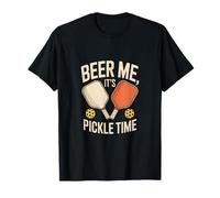 Beer Me It's Pickle Time Fun Pickleball Camiseta