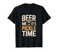 Beer Me It's Pickle Time Fun Pickleball Camiseta