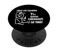 Beer Mexican Drinking Team Party Slang Words Dichos Hispanic PopSockets PopGrip Adhesivo