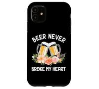 Beer Never Broke My Heart Flower Brew Craft Carcasa para iPhone 11