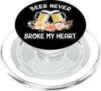 Beer Never Broke My Heart Flower Brew Craft PopSockets PopGrip para MagSafe