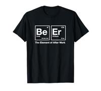 Beer Periodic Table Nerd Men Chemistry After Work Gift Camiseta