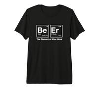 Beer Periodic Table Nerd Men Chemistry After Work Gift Camiseta Premium