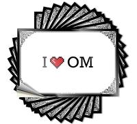 Beer Tattoos - Gorro duradero con texto en inglés "I Love Om Badass", para granjeros (12 x 18 cm)