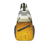 Beer Wallpaper HD Japanese Red Carp Fish Sling Bag, Mochila de Hombro Paquete de Pecho Causal Crossbody Daypack para Mujeres Hombres Senderismo Viajes