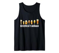 Beergetarian - Divertido Juego de Palabras para los Amantes de la elaboración de Cerveza Artesanal Camiseta sin Mangas