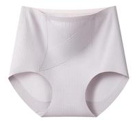 BeerMmay Aromira - Pantalones para mujer, Lushybum - Ropa interior moldeadora a prueba de fugas, cintura alta, no se ve, ropa interior sin costuras, Morado (, XL