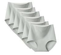 BeerMmay Aromira - Pantalones para mujer, Lushybum - Ropa interior moldeadora a prueba de fugas, cintura alta, no se ve, ropa interior sin costuras, 6 unidades, color verde, XXL