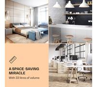 Beersafe M Crystal White Nevera 33 L 2 estantes Puerta panorámica de cristal Acero inoxidable