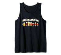 Beertagarian Funny Beer Word Play Beber Meme Stout Humor Camiseta sin Mangas