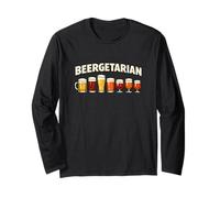 Beertagarian Funny Beer Word Play Beber Meme Stout Humor Manga Larga