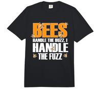 Bees Handle The Buzz I Handle The Fuzz Comfort Colors Adult Heavyweight T-Shirt