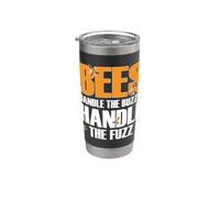 BEES HANDLE THE BUZZ I HANDLE THE FUZZ Vaso térmico de acero inoxidable de doble pared