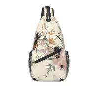 Bees In The Flowers - Mochila cruzada de viaje para hombre, mochila de senderismo