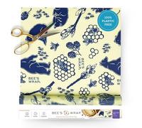 Bee's Wrap Envolturas reutilizables de cera de abeja fabricadas en los Estados Unidos, envoltura de cera de abeja respetuosa con el medio ambiente, envolturas de algodón orgánico sostenible, rollo de