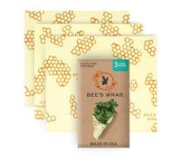 Bee's Wrap - Juego de 3 envoltorios, Beige, Large