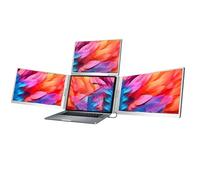 BEESOM 14” Pantalla Portátil Extensible, Monitor Portátil IPS Fhd 1080p, 0.17” Ultra-Fino, Plug & Play, Compatible con Portátiles 14-15.6 Pulgadas 14in