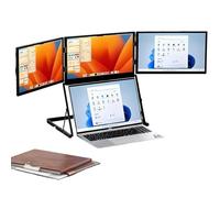 BEESOM 15.6” Monitor Portátil Triple Pantalla,Extensor Pantalla Portátil Fhd 1080p 120% Srgb,Plug and Play con USB-C/HDMI,Compatible con Portátiles 14-15.6 Pulgadas - Ideal para Trabajo Y Vi 15.6in