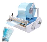BEESOM Máquina Envasado Bolsas Dental,Selladora Envases Médicos Automática 500w, 6 Niveles Temperatura Regulable,Ancho Máximo 250mm para Esterilización Paquetes Y Materiales Médicos
